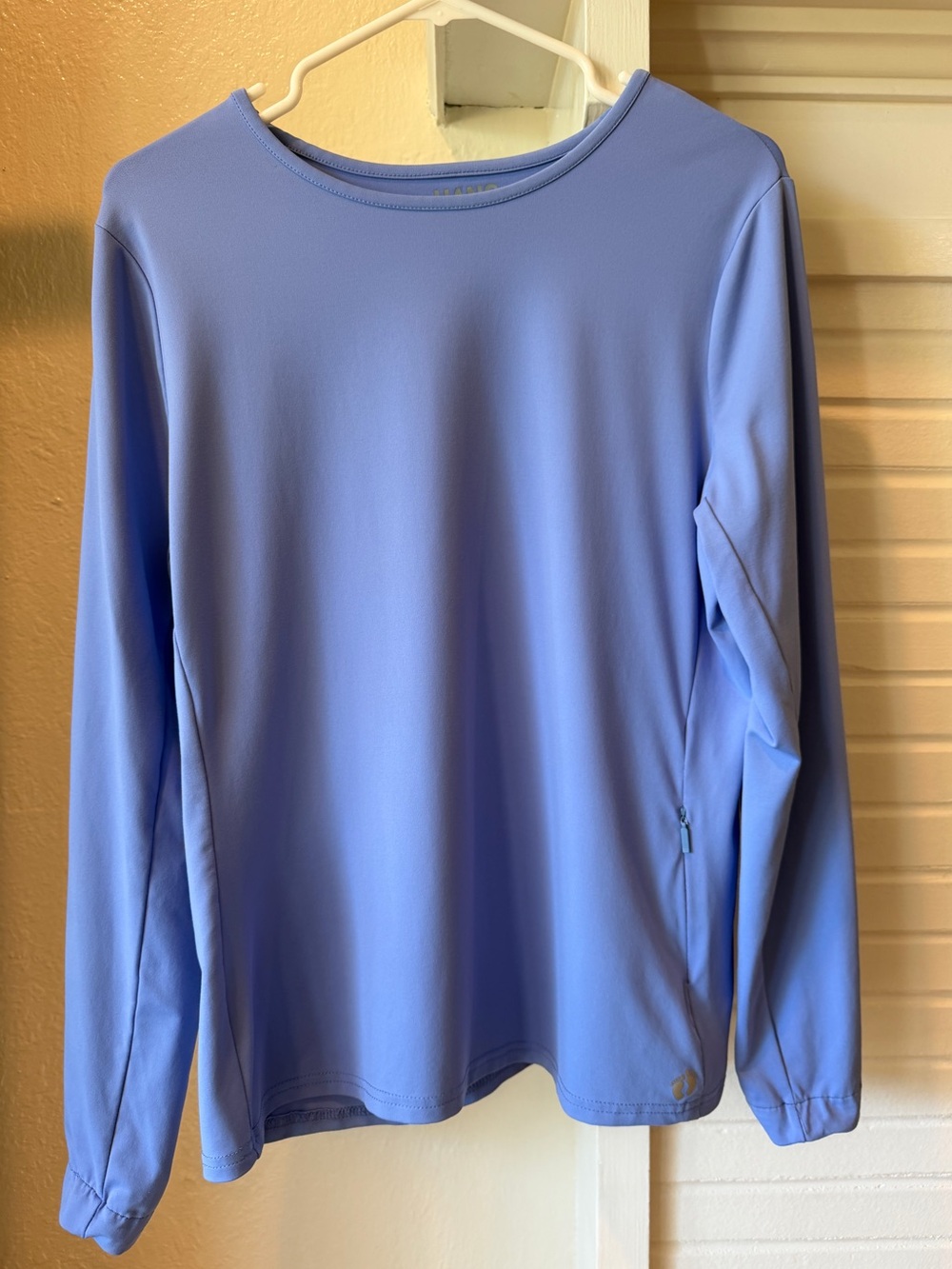 Hang Ten Light Blue Purple Long Sleeve Sun Tee Top Size Large Sun Cover Up